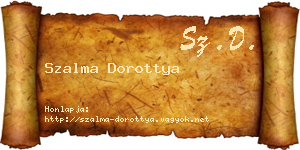 Szalma Dorottya névjegykártya